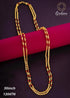 1 gm Micro gold plated 2 Line designer 30 inches Chain 12047N - Griiham