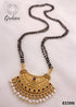 1 gm Microgold plating Black bead Managalsutram Mangalya chain 21 inches 8338N-Mangalsutra-Griiham-Multicolor-Griiham