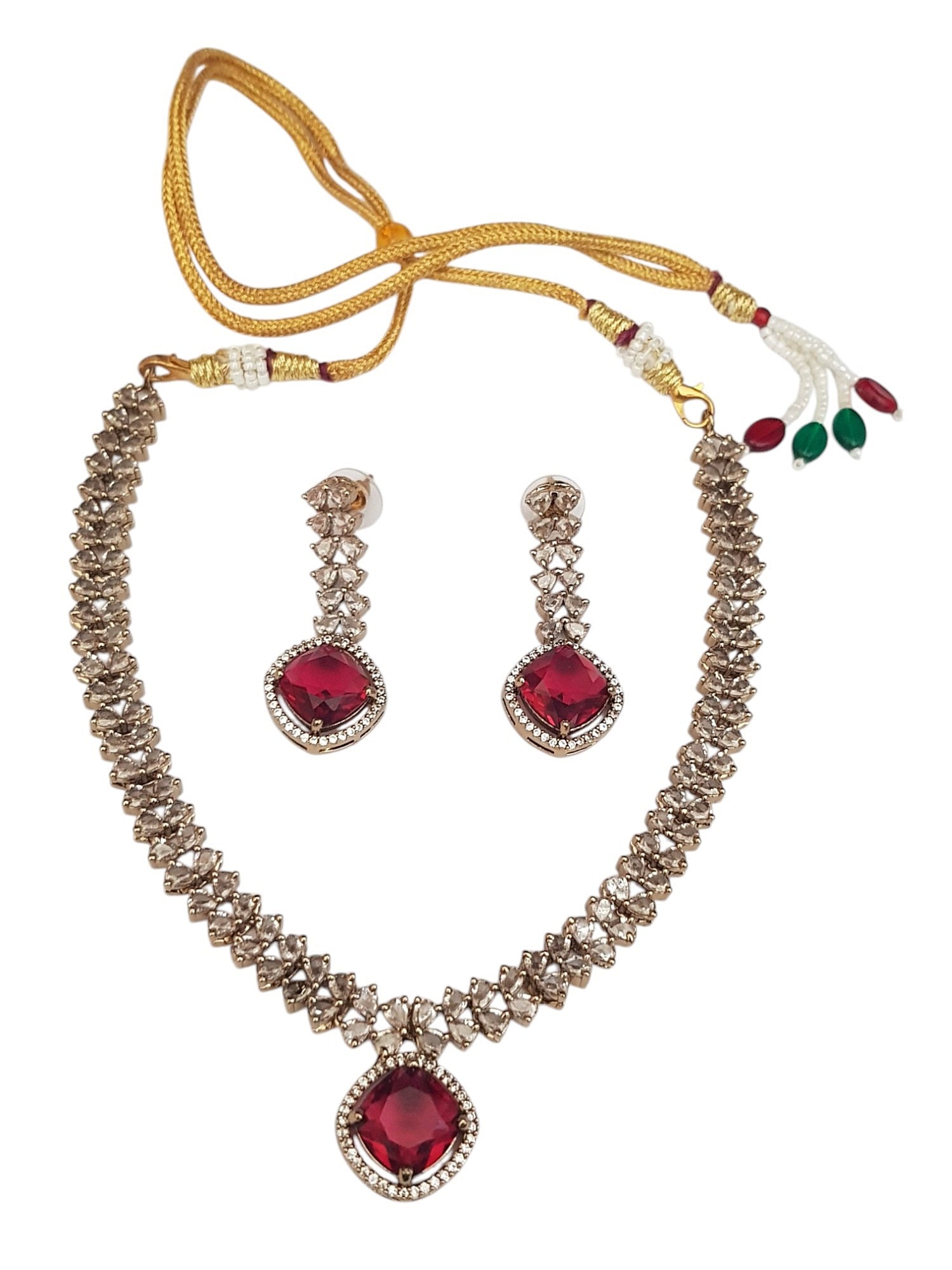 Premium Sayara Collection CZ Necklace set