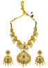 Premium Gold Plated Medium Size Bridal Necklace Set