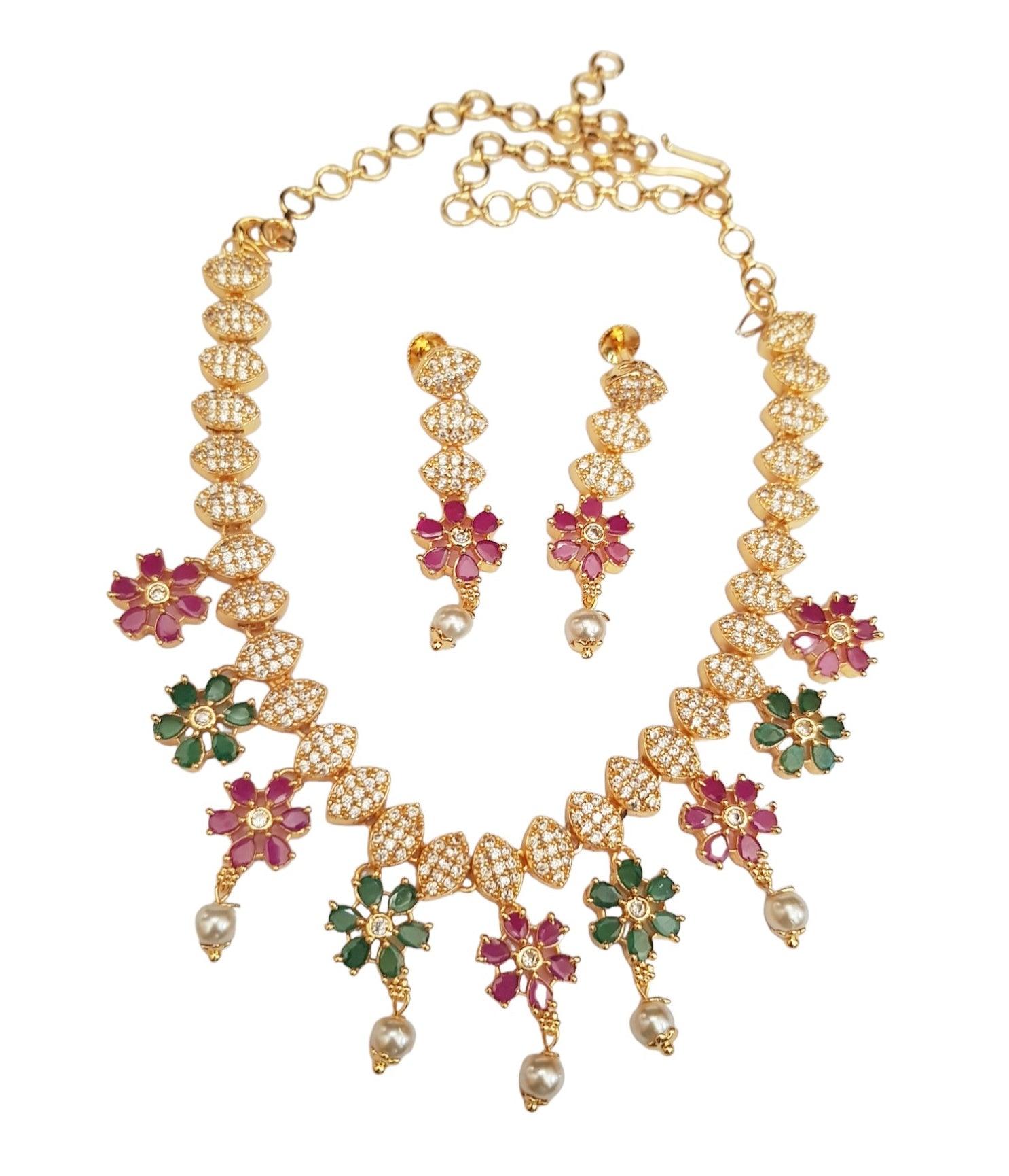 Floral motif Designer Necklace set