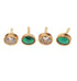 Premium Gold finish interchangeable stone necklace set