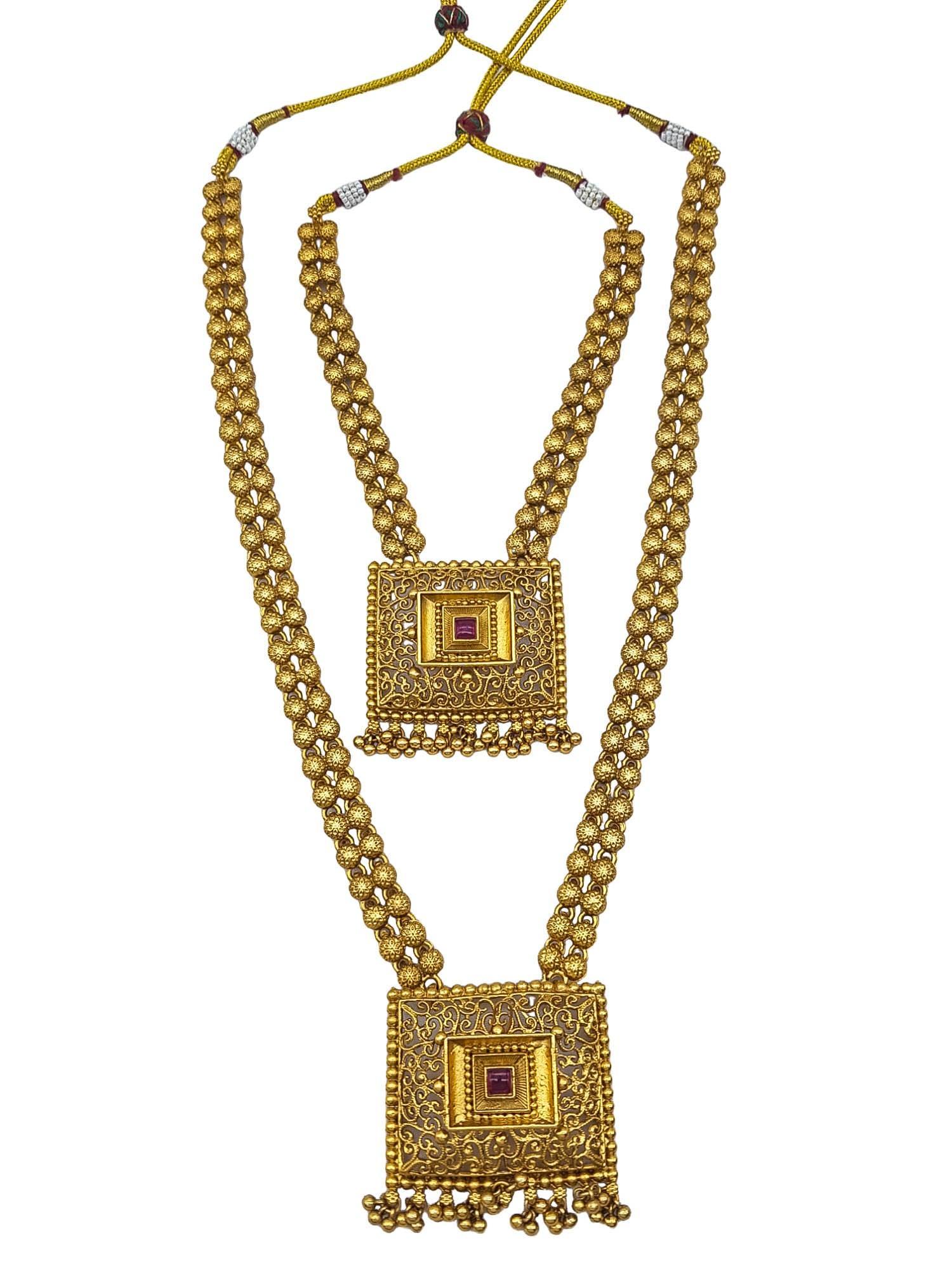 Antique Premium Gold finish necklace Combo set