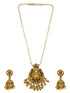 Gold Plated Long Temple design Necklace Set