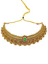 Gold Plated Choker Necklace Set multicolor