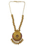 Gold Plated Long Temple design Necklace Set