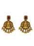 Gold Plated Long Temple design Necklace Set