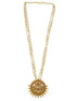 Gold Plated Long Temple design Necklace Set