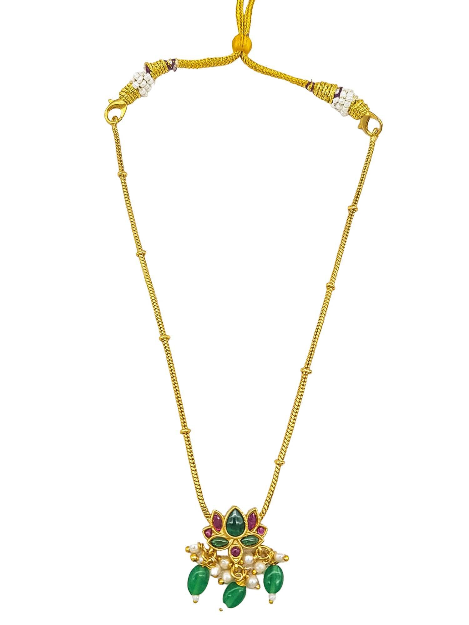 Gold Plated Bestselling Lotus Necklace Set for all occasions