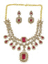 Gold Plated Premium Layered Bridal CZ Necklace Set