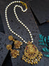 Gold Plated Long Temple design Necklace Set