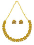 Gold Plated short elephant motif  Necklace Set