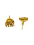 Gold Plated short elephant motif  Necklace Set