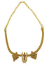 Gold Plated Temple Design short necklace