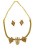 Gold Plated Temple Design short necklace