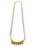 Gold Plated Pendant with 3 Layer Pearl Chain