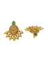 Premium Gold Finish Exclusive Pendent Set with Gundu and CZ Stones