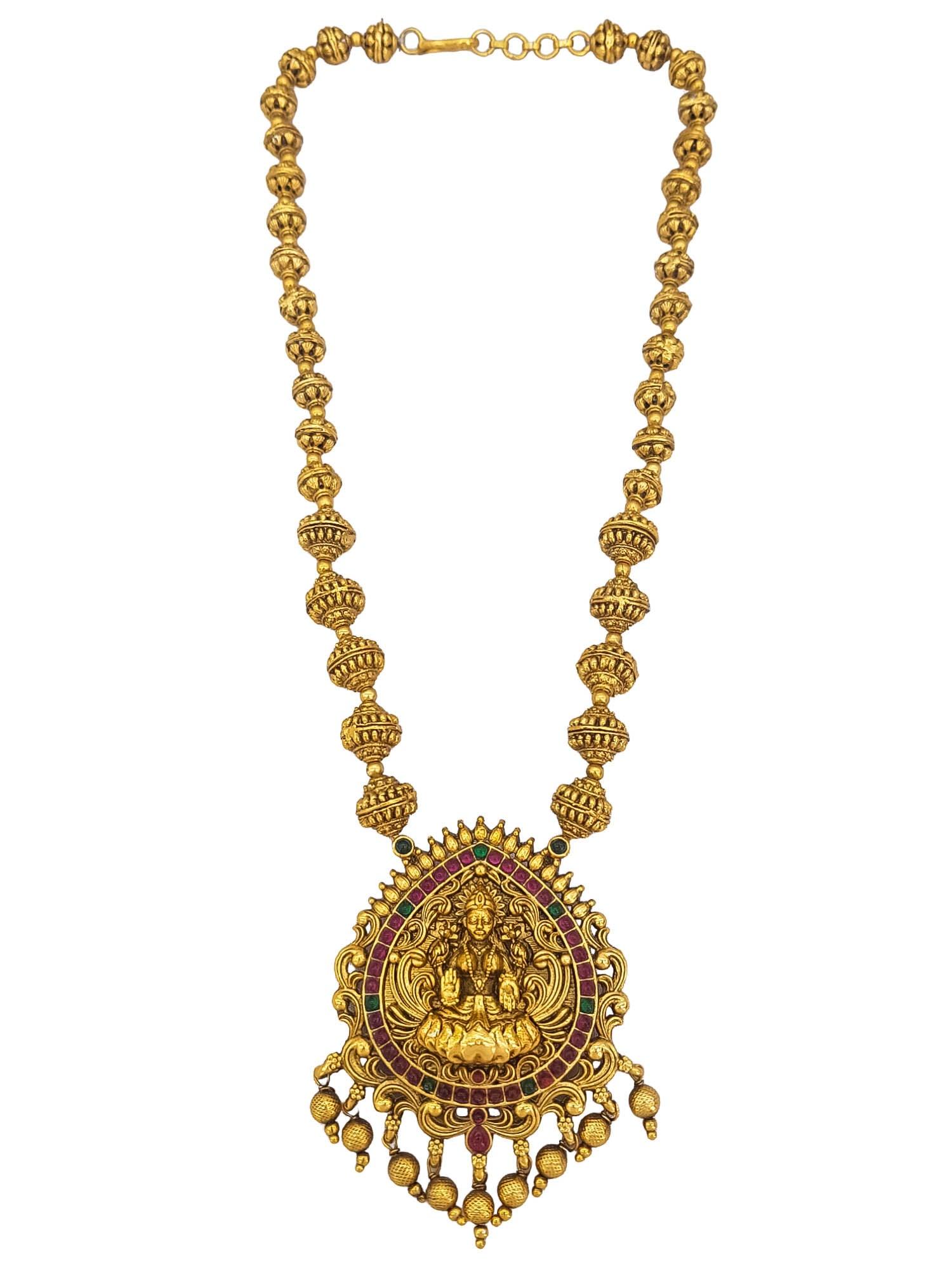 Gold Plated Long Necklace Set