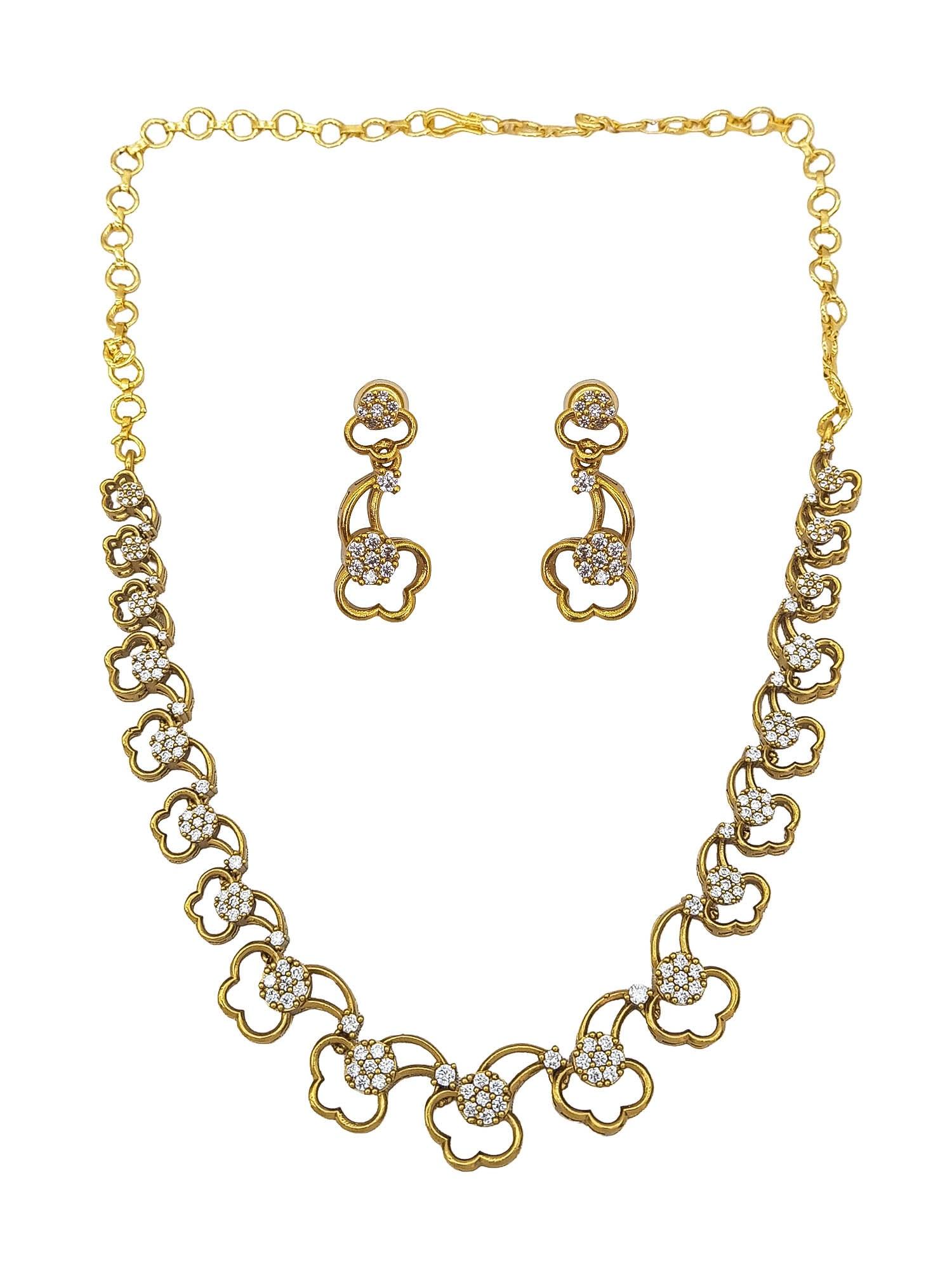 Premium Cz Stone designer Necklace Set