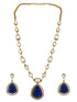 Victorian Gold Plated CZ Necklace Set