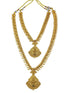 Matt Premium Gold finish necklace Combo set 20783n