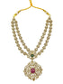 Gold Plated Premium Layered Bridal CZ Necklace Set