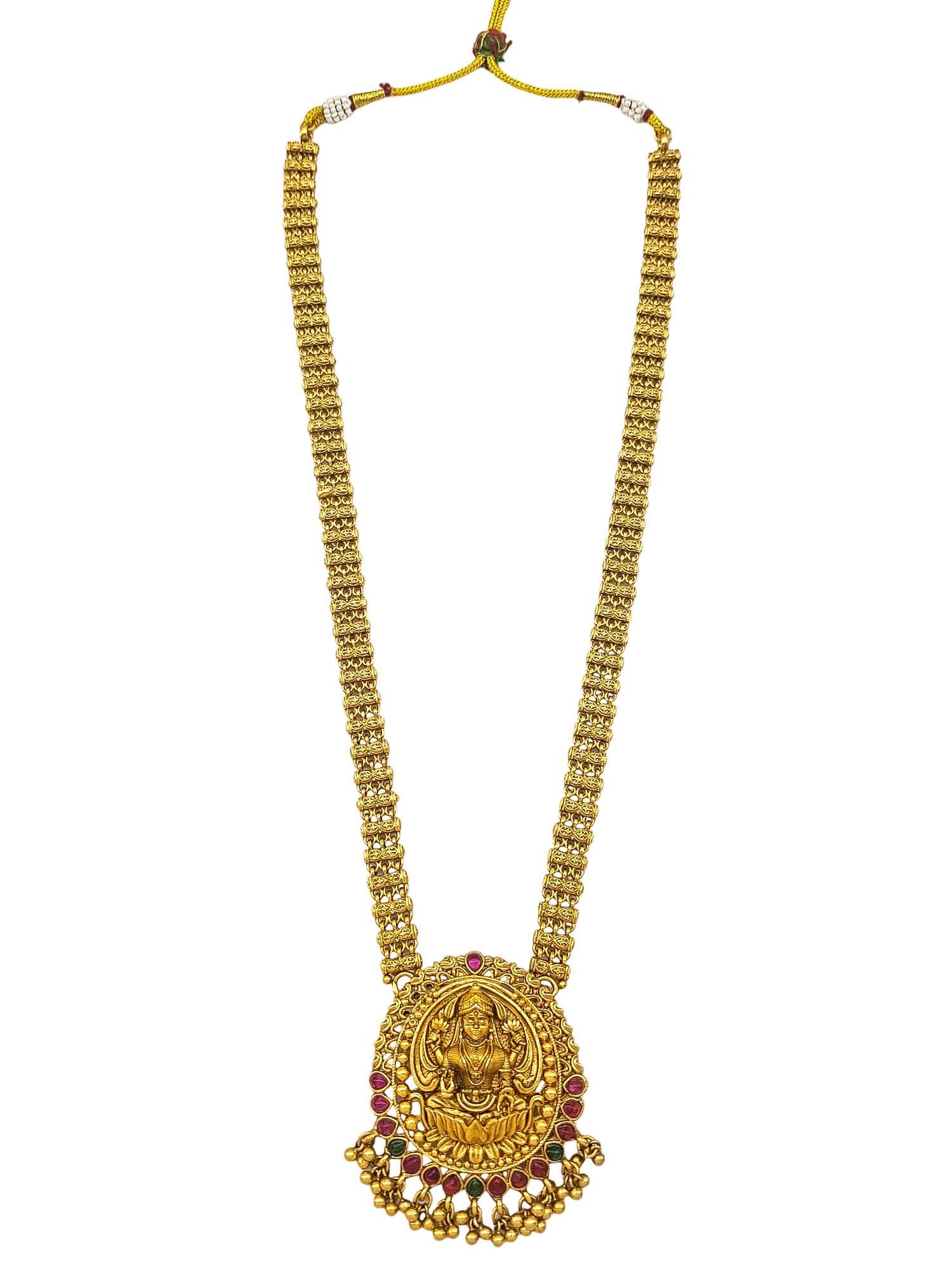 Gold Plated Long Necklace Set