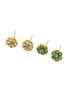 Gold Plated CZ Stones Jhumki earrings with interchangeable stones