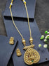 Premium Gold Finish Reversible Necklace Set with AD Stones