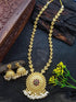 Gold Plated Long Temple design Necklace Set