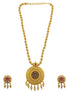 Premium Gold Plated Ball Design Pendant Set