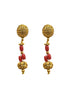 Gold Plated In Coral Beads Necklace Set