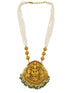 Gold Plated Necklace Set in Pearl natural