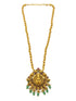 Premium Gold Plated Temple design Pendant Set