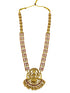 Premium Gold Plated Long Laxmi Necklace Set