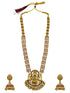 Premium Gold Plated Long Laxmi Necklace Set