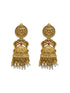 Gold plated Temple design Jhumka Earrings