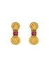 Premium Gold Finish Coin Laxmi Necklace Set