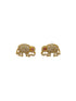 Gold Plated CZ Short Elephant Necklace Set