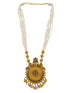 Gold Plated Necklace Set in pearl