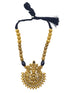 Gold Plated Necklace Set in Silk thread