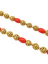 Premium Gold Plated Necklace Set in Coral