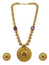 Gold Plated Necklace Set in Coral