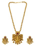 Gold Plated Beads Long Laxmi Necklace Set