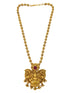 Gold Plated Beads Long Laxmi Necklace Set