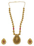 Premium Gold Finish Coral Reversible Necklace Set