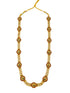 Gold Plated Long Necklace Set in Laxmi Temple pattern