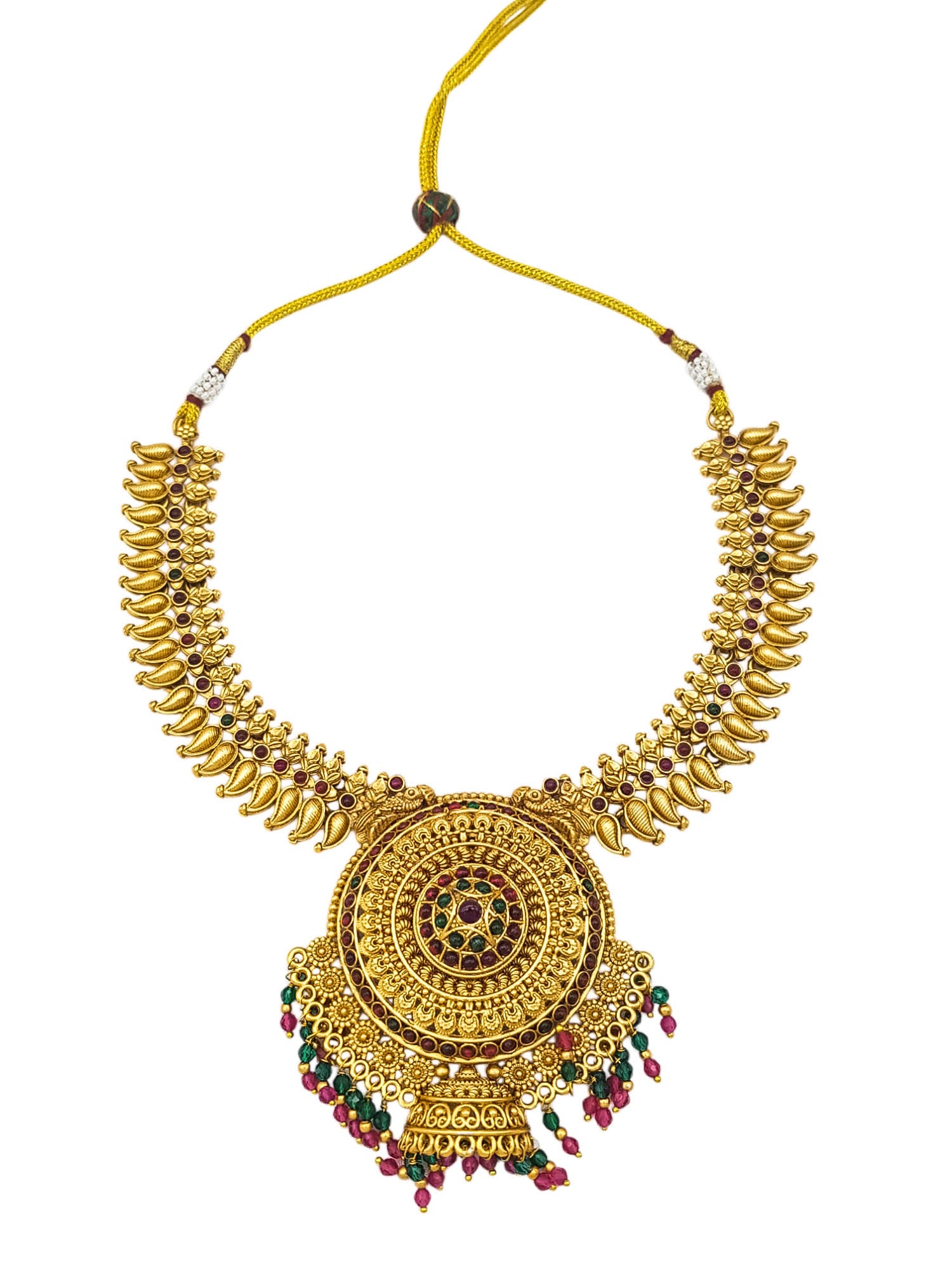 Antique Premium Gold finish necklace Combo set