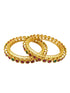 Gold Plated Multi Colour Stone Set of 2 Bangles