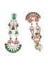 Rose Gold Plated CZ Jhumki earrings